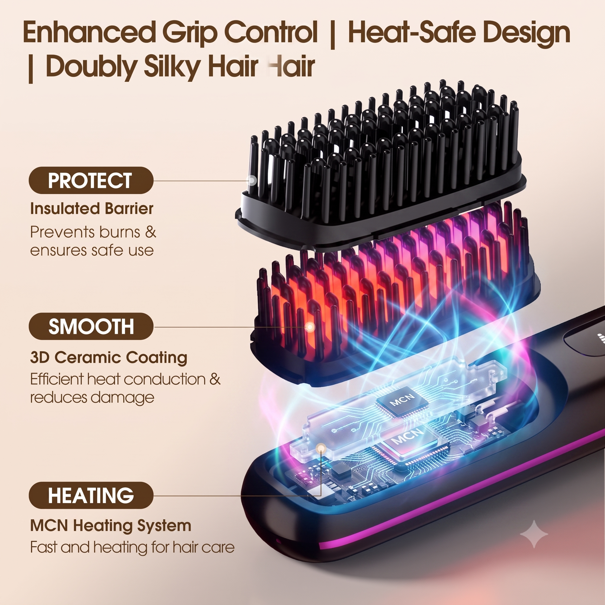 Arvox Cordless Hair Straightening Brush