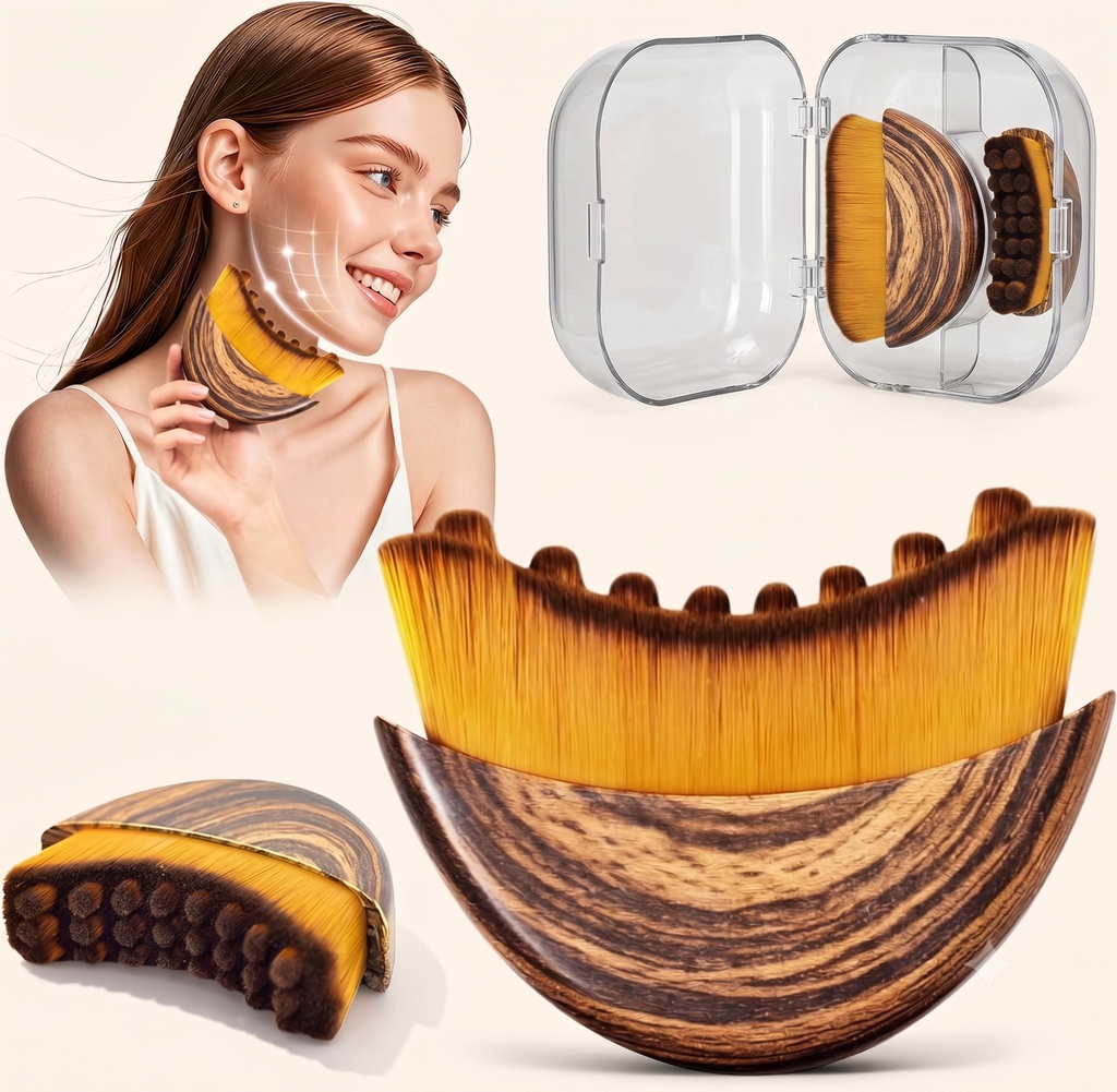 Lymphatic Contour Face Brush for Sculpting & Drainage